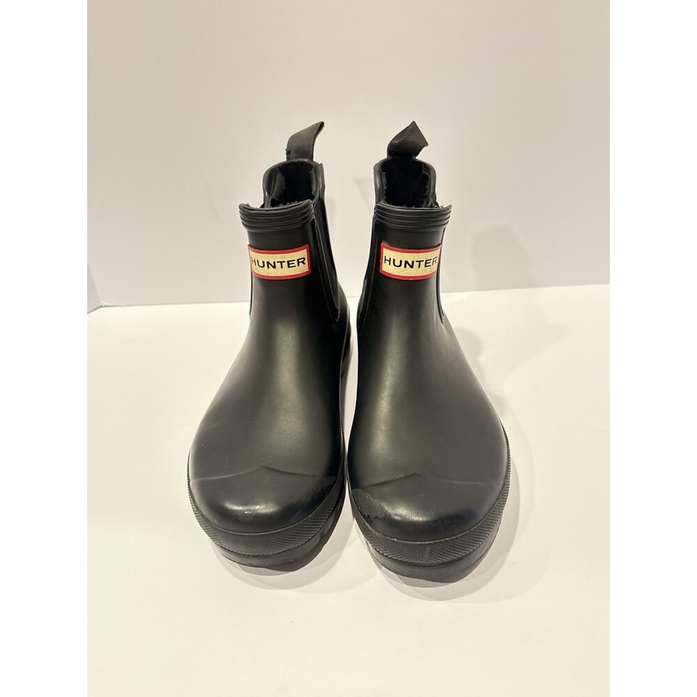 Hunter HTRWFS2078RMA Chelsea Rain Boot for Women, Size 7 - Black